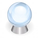 crystal ball on a white background